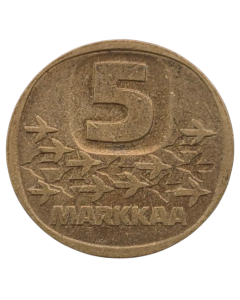 Finlândia 5 Markkaa 1989