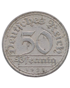 Alemanha 50 pfennig 1921