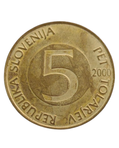 Eslovênia 5 Tolarjev 2000