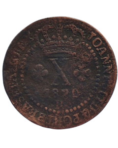 Brasil 10 Réís 1820 R - 44 Pérolas