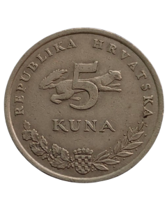 Croácia 5 Kuna 1999