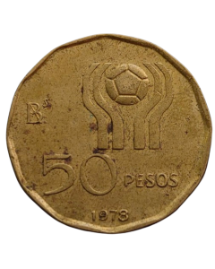 Argentina 50 Pesos 1978 - Copa do Mundo FIFA