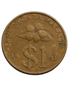 Malásia 1 Ringgit 1991