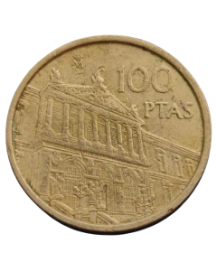 Espanha 100 Pesetas 1996 - Biblioteca Nacional