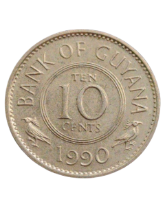 Guiana 10 Cêntimos 1990