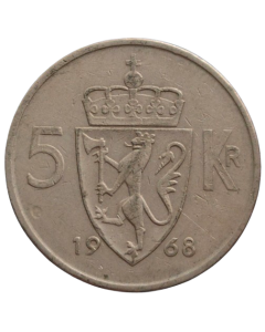 Noruega 5 Coroas 1968