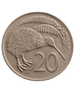 Nova Zelândia 20 Cents 1974