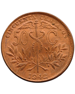 Bolívia 50 Centavos 1942