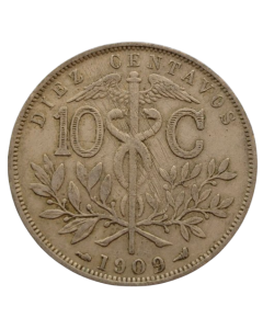 Bolívia 10 Centavos 1909