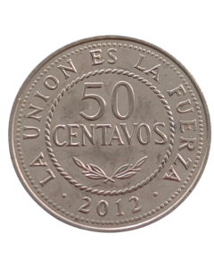 Bolívia 50 centavos 2012