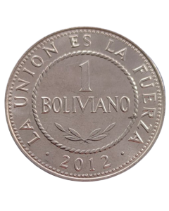 Bolívia 1 Boliviano 2012