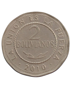 Bolívia 2 Bolivianos 2010