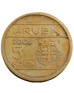 Aruba 5 Florins 2005