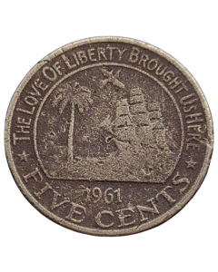 Libéria 5 Cents 1961