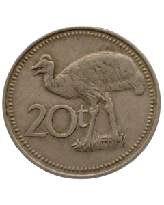 Papua Nova Guiné 20 Toea 1975