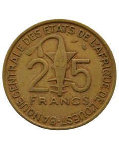 África Ocidental 25 Francos 1971