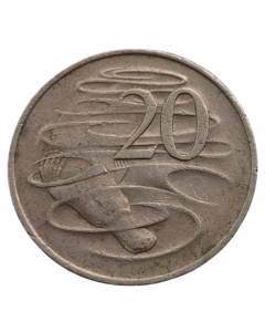 Austrália 20 Cents 1980