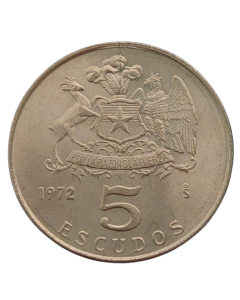 Chile 5 escudos 1972