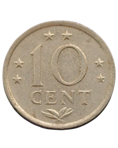 Antilhas Holandesas 10 Cents 1971