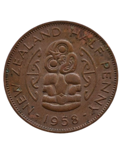 Nova Zelândia 1/2 Penny 1958