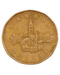 Canadá 1 dólar 1992 - 125º aniversário do Canadá Parlamento