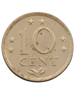 Antilhas Holandesas 10 Cents 1971