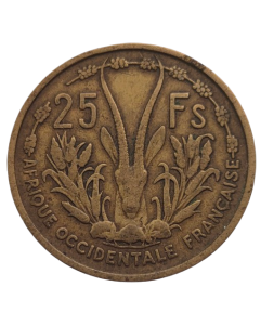 África Ocidental Francesa 25 francos 1956