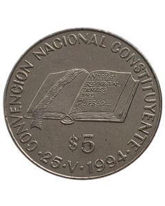 Argentina 5 Pesos 1994 - Convenção Constitucional Nacional