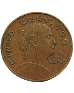 México 5 Centavos 1956