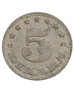 Iugoslávia 5 Dinar 1953