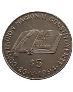 Argentina 5 Pesos 1994 - Convenção Constitucional Nacional