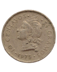 República Dominicana 10 Centavos 1975