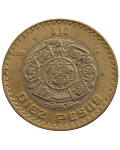 México 10 Pesos 2008