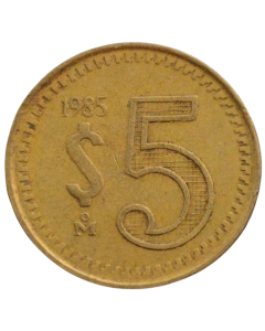 México 5 Pesos 1985