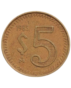 México 5 Pesos 1985