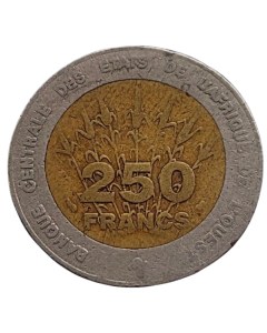 África Ocidental (BCEAO) 250 Francos 1996