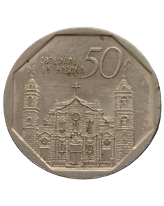 Cuba 50 Centavos 2007 - Catedral de Havana 