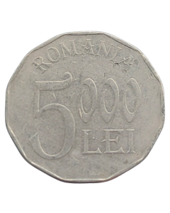 Romênia 5000 Lei 2002