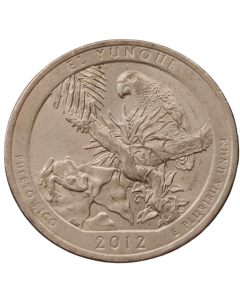 Estados Unidos ¼ dólar 2012 - Floresta Nacional El Yunque