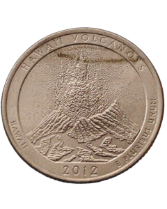 Estados Unidos ¼ dólar 2012 - Parque Nacional dos Vulcões do Havaí