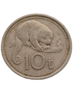 Papua Nova Guiné 10 Toea 1975