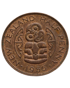 Nova Zelândia ½ Pence 1955