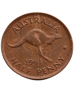 Austrália ½ Pence 1961