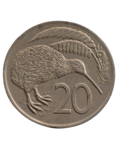 Nova Zelândia 20 Cents 1975