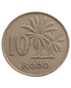 Nigéria 10 kobo 1973