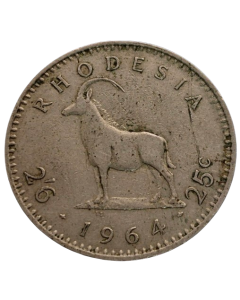 Rodésia 2½ Shillingns 1964