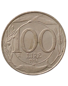 Itália 100 Liras 1996