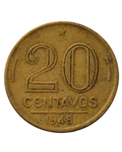 Brasil 20 Centavos 1948 - Ruy Barbosa