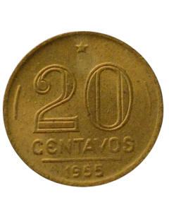 Brasil 20 Centavos 1955 - Soberba