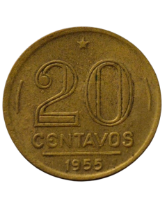 Brasil 20 Centavos 1955 - Soberba